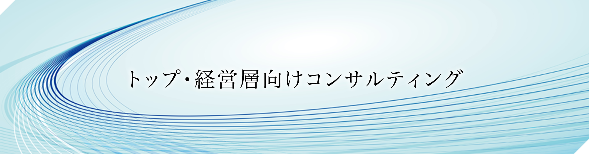 トップ・経営層向けコンサルティング